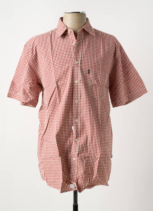 Chemise manches courtes rouge DORNBUSCH pour homme