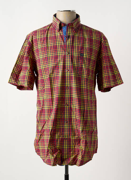 Chemise manches courtes rouge J.T ASCOTT pour homme