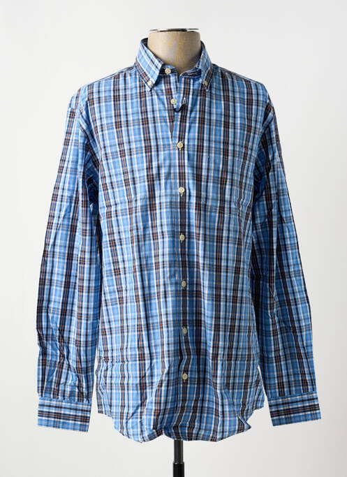 Chemise manches longues bleu BRIGGS & MANSFIELD pour homme