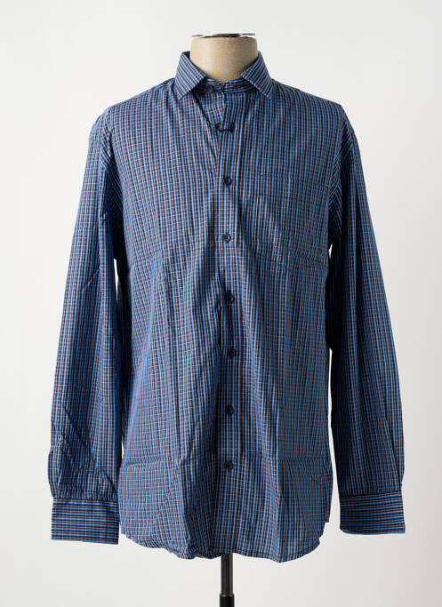 Chemise manches longues bleu BRIGGS & MANSFIELD pour homme