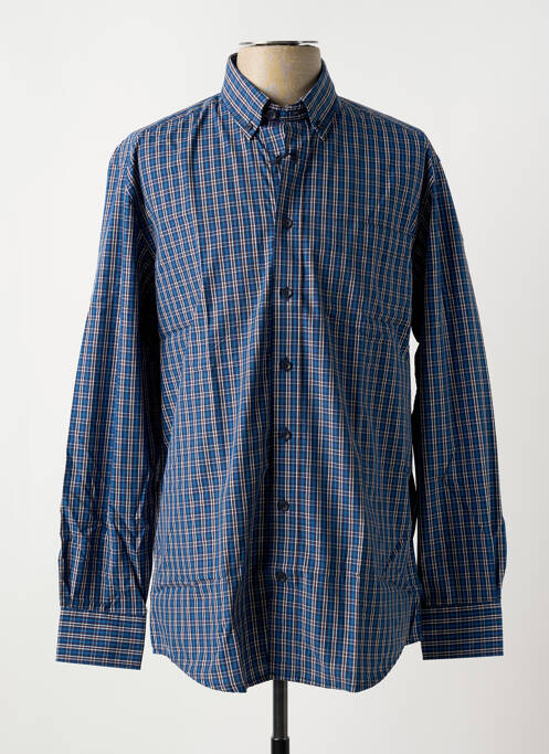 Chemise manches longues bleu BRIGGS & MANSFIELD pour homme