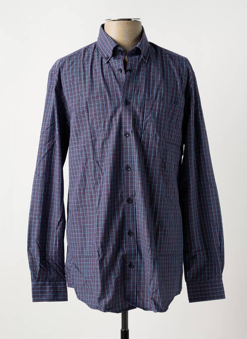 Chemise manches longues bleu BRIGGS & MANSFIELD pour homme