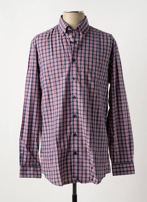 Chemise manches longues rouge BRIGGS & MANSFIELD pour homme