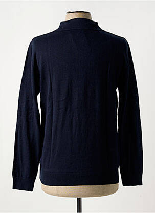 Pull stretch manches longues bleu LOUIS VICTOR homme