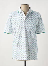 Polo stretch manches courtes blanc HAJO homme