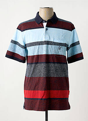 Polo tissage jersey manches courtes bleu HAJO homme