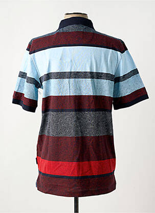 Polo tissage jersey manches courtes bleu HAJO homme
