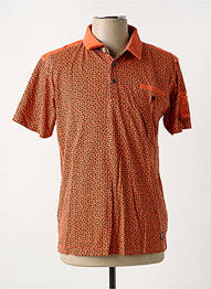 Polo tissage jersey manches courtes orange LERROS homme