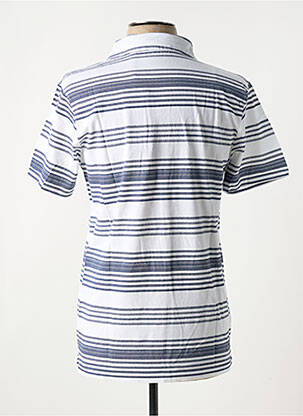 Polo tissage jersey manches courtes bleu BROADWAY homme