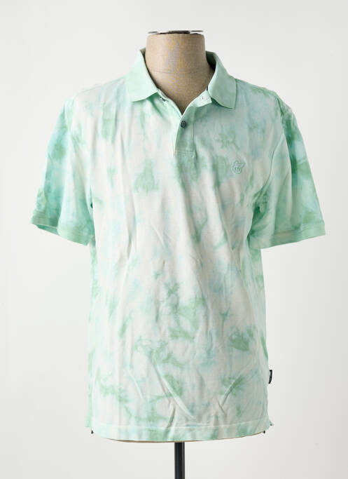 Polo stretch manches courtes vert HAJO homme