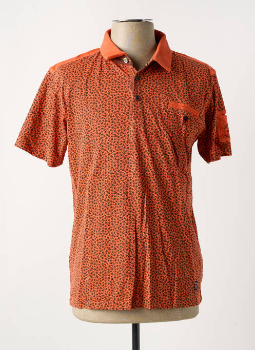 Polo orange LERROS pour homme