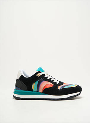 Baskets nubuck talon plat jusqu'à 3cm noir PAUL SMITH femme