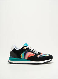 Baskets nubuck talon plat jusqu'à 3cm noir PAUL SMITH femme