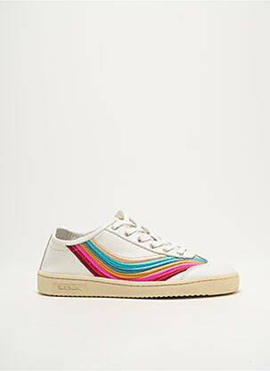 Baskets matière lisse talon plat jusqu'à 3cm blanc PAUL SMITH femme