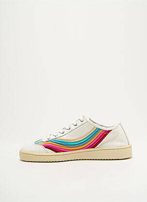 Baskets matière lisse talon plat jusqu'à 3cm blanc PAUL SMITH femme