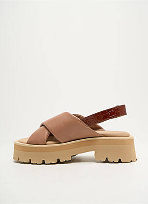 Sandales/nu pieds semi compensé talon de 4 à 6cm marron PAUL SMITH femme