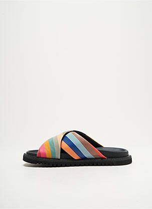 Mules/sabots matière lisse talon plat jusqu'à 3cm bleu PAUL SMITH femme