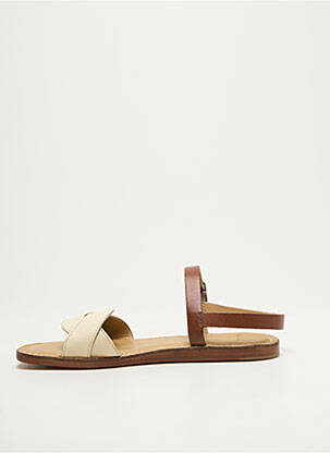 Sandales/nu pieds matière lisse talon plat jusqu'à 3cm marron PAUL SMITH femme