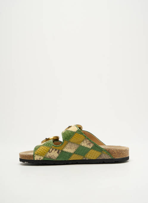 Mules/Sabots vert MALIPARMI pour femme