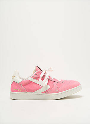 Baskets bout rond talon plat jusqu'à 3cm rose VALSPORT femme