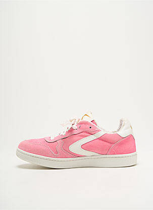 Baskets bout rond talon plat jusqu'à 3cm rose VALSPORT femme