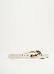 Tongs argent INDAIA pour femme seconde vue