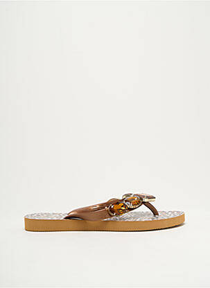 Tongs marron INDAIA pour femme