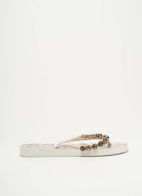 Tongs argent INDAIA pour femme