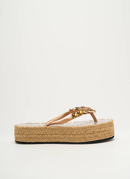 Tongs marron INDAIA pour femme