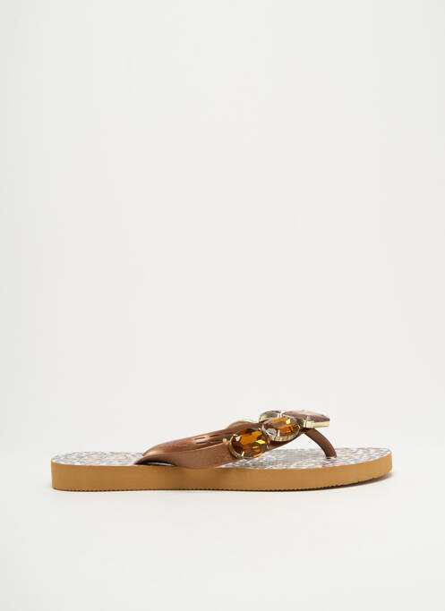 Tongs marron INDAIA pour femme