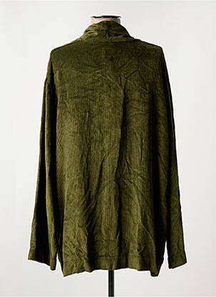 Veste casual col tailleur vert ATELIERS FRANÇAIS DE CONFECTION femme