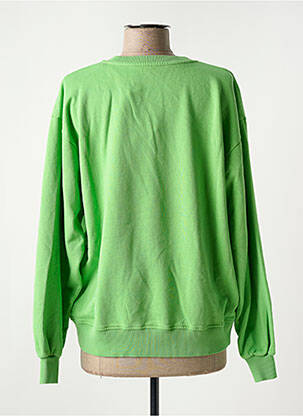 Sweat-shirt sérigraphie floquée manches longues vert BREWSTER femme