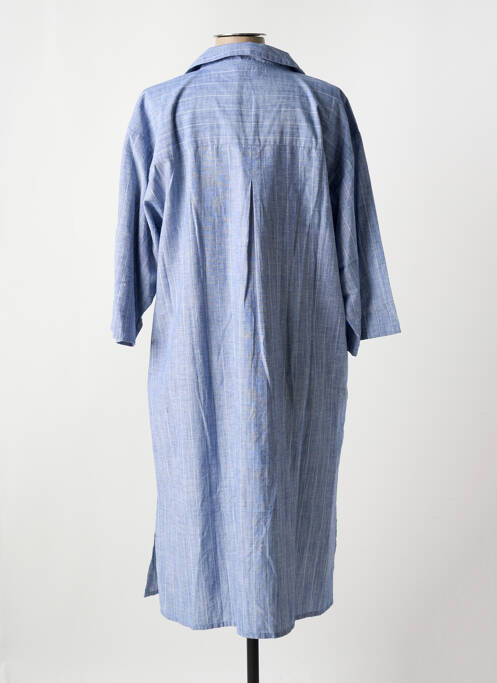 Robe mi-longue bleu PLUTO pour femme