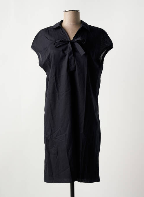 Robe mi-longue noir HANA SAN pour femme