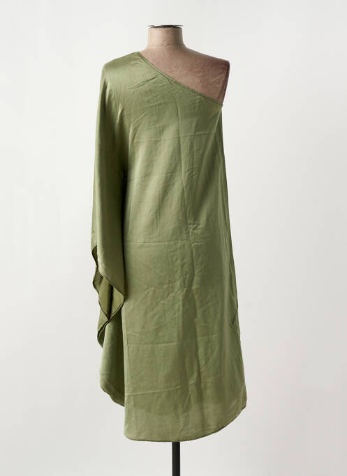 Robe mi-longue vert ATELIERS FRANÇAIS DE CONFECTION femme