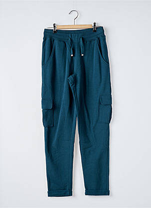 Jogging tissage molletoné taille normale vert HANA SAN femme