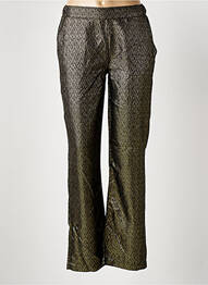 Pantalon droit taille élastique taille normale or ATELIERS FRANÇAIS DE CONFECTION femme