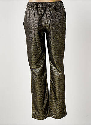 Pantalon droit taille élastique taille normale or ATELIERS FRANÇAIS DE CONFECTION femme