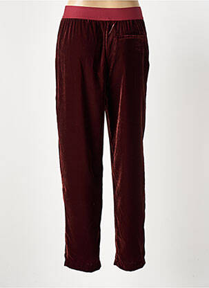 Pantalon droit stretch taille normale rouge HOD femme