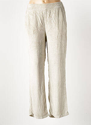 Pantalon droit stretch taille normale gris ATELIERS FRANÇAIS DE CONFECTION femme