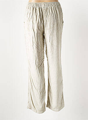 Pantalon droit stretch taille normale gris ATELIERS FRANÇAIS DE CONFECTION femme
