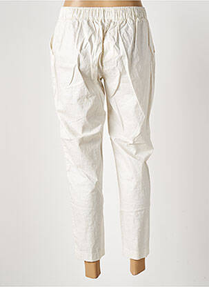 Pantalon 7/8 taille élastique taille normale beige ATELIERS FRANÇAIS DE CONFECTION femme