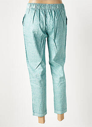 Pantalon 7/8 taille élastique taille normale bleu ATELIERS FRANÇAIS DE CONFECTION femme