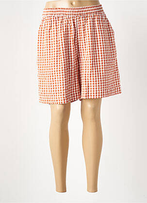 Bermuda taille élastique taille normale orange HOD femme