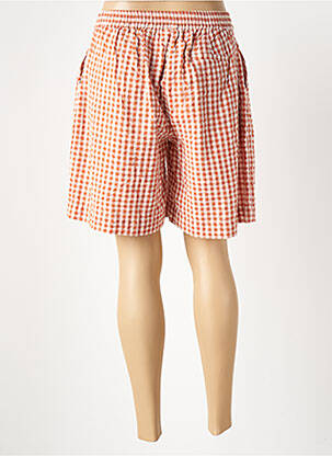 Bermuda taille élastique taille normale orange HOD femme