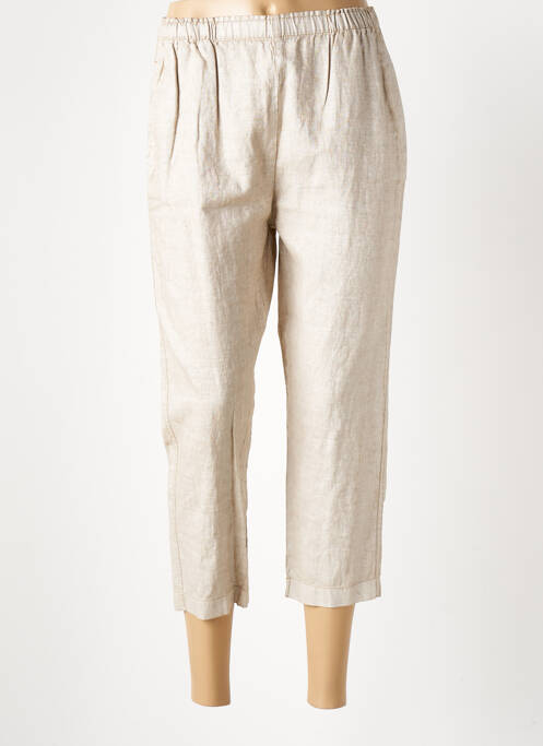 Pantacourt beige ATELIERS FRANÇAIS DE CONFECTION pour femme