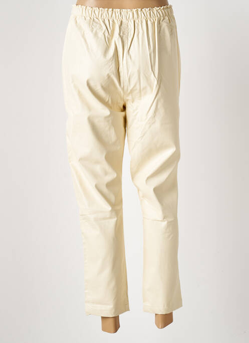 Pantalon 7/8 beige ATELIERS FRANÇAIS DE CONFECTION pour femme
