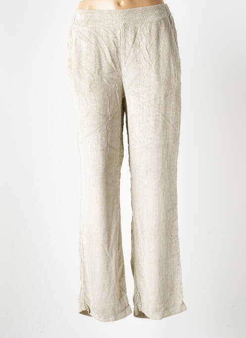 Pantalon droit gris ATELIERS FRANÇAIS DE CONFECTION pour femme