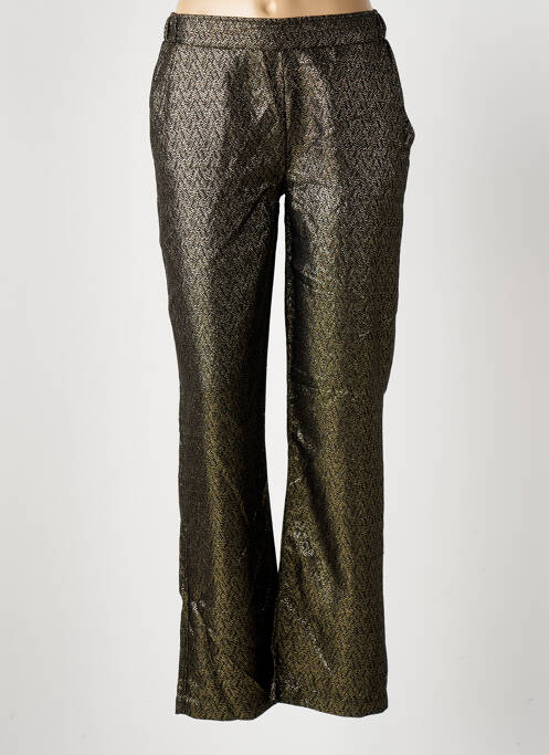 Pantalon droit or ATELIERS FRANÇAIS DE CONFECTION pour femme