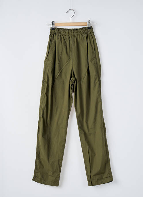 Pantalon droit vert ATELIERS FRANÇAIS DE CONFECTION pour femme